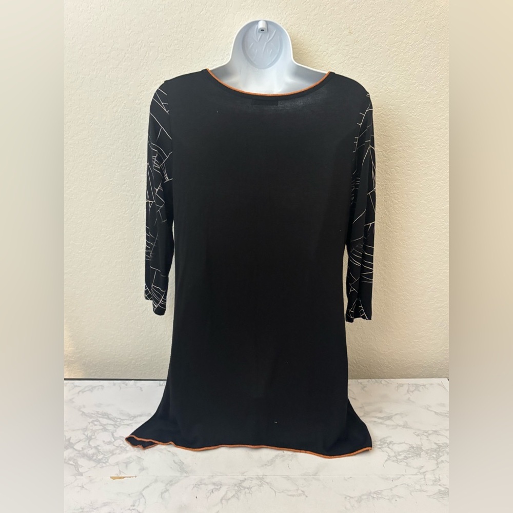 Vanilla Sugar Woman’s M Black Whimsey GOTH Beaded Witch Grunge Top Halloween - Picture 3 of 4
